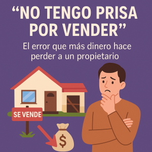 «No tengo prisa por vender»: El error que más dinero hace perder a un propietario